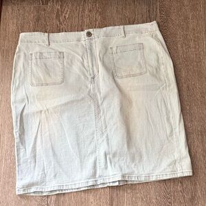 J Jill Light Denim Skirt